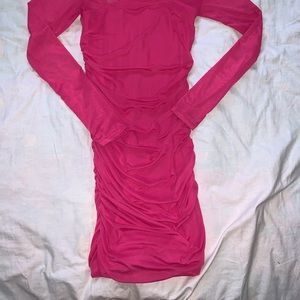 Pink bodycon dress